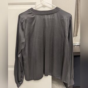 Elegant Gray Women's Top